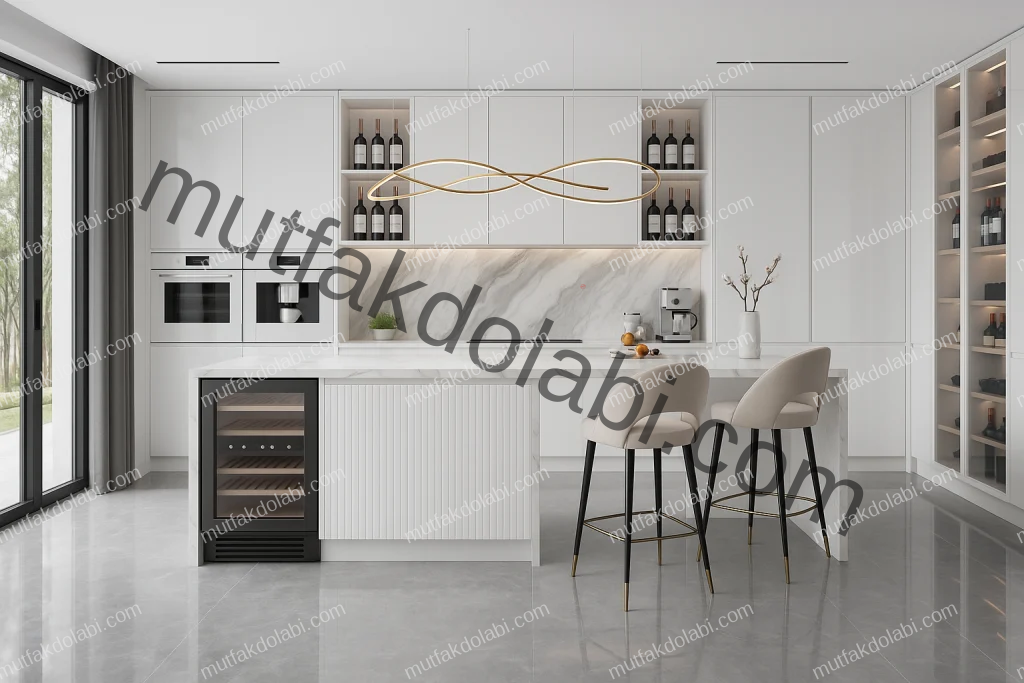 beyaz mutfak dolapları