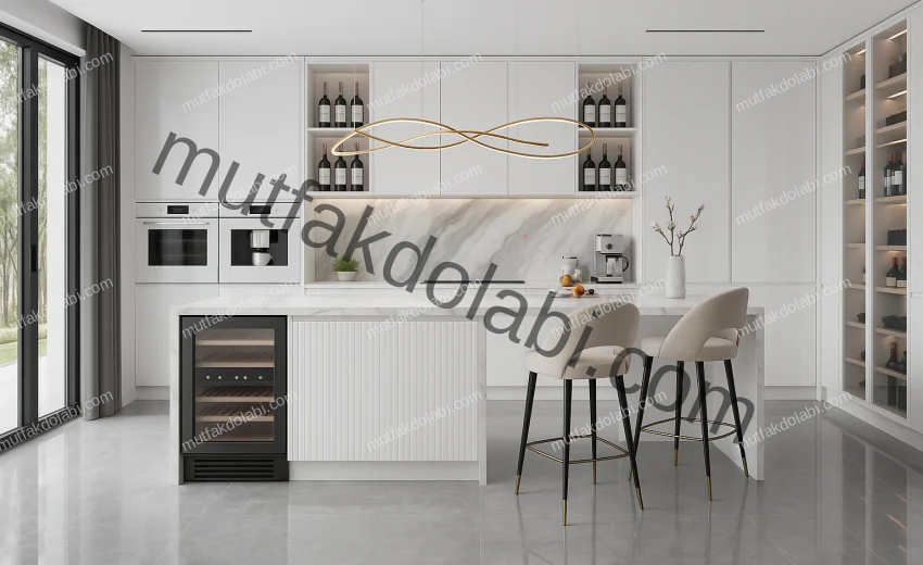 beyaz mutfak dolapları