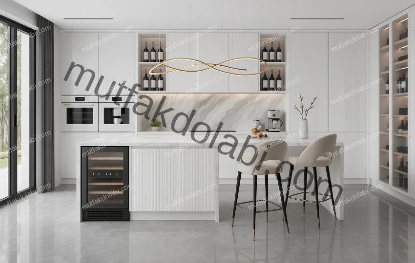 beyaz mutfak dolapları