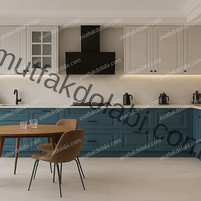 mavi membran mutfak dolabı modeli