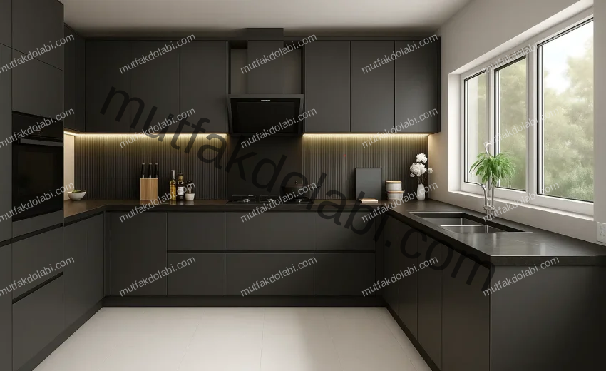 siyah mutfaklar