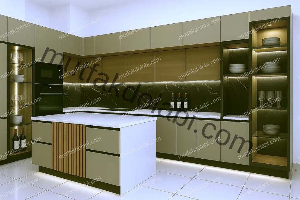 high gloss parlak mutfaklar