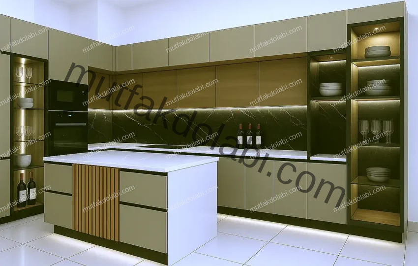 high gloss parlak mutfaklar