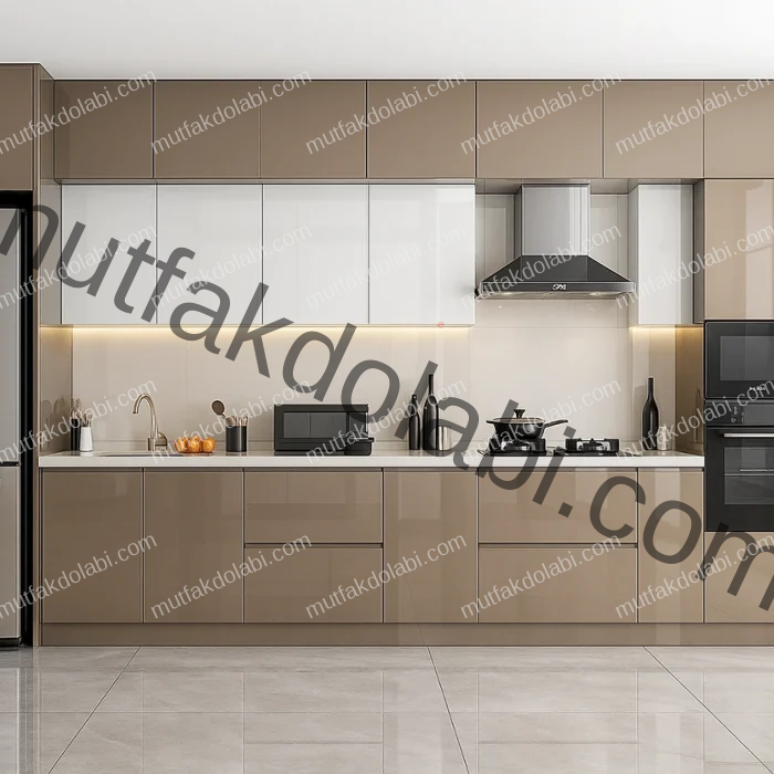 kapuçino mutfak dolabı