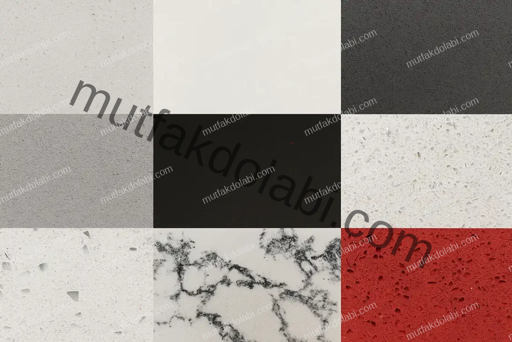 mutfak tezgahı renkleri