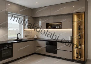 kademeli mutfak dolabı